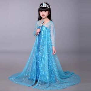 Frozen Elsa Sparkly Costume Dress